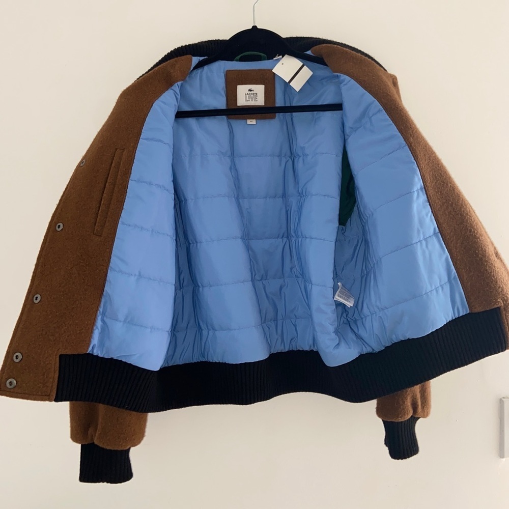 Lacoste L!VE Wool Varsity / Bomber Jacket 1/1 Rare Find UNI​​ - Picture 11 of 11